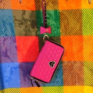Betsey Johnson Wallet with Quilted Detail